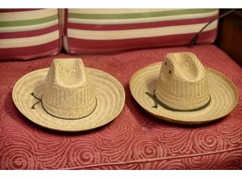 Pair Of Straw Hats