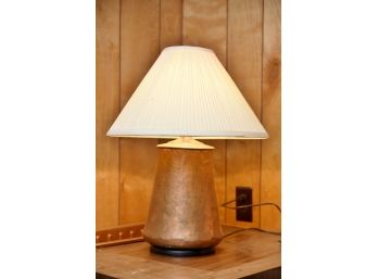 Vintage Hammered Copper Table Lamp