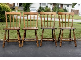 4 Vintage Maple  Hitchcock Chairs