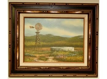 ORIGINAL LARGE LANDSCAPE OIL PAINTING BY W LOVELL-23'x18'