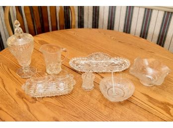 Assorted Glass And Crystal Grouping