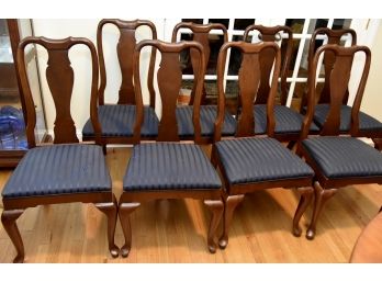 Set Of 8  Vintage Upholstered Dining Room Chairs