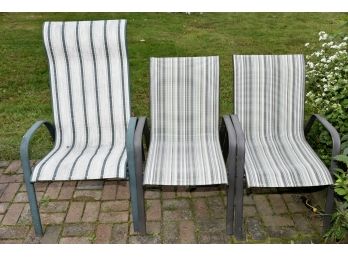 3 Aluminum Outdoor Sling Chairs