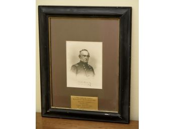 W. H. Halleckk Civil War Framed Portrait 15'x18'
