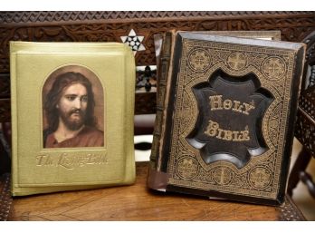 Pair Of Vintage Bibles