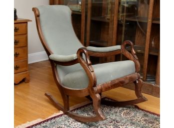 Antique Gooseneck Rocking Chair