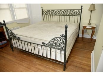 King Size Wrought Iron Headboard And Footboard  76' Wide