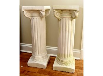 2 Ceramic Column Pedestals 9'x9'x27'