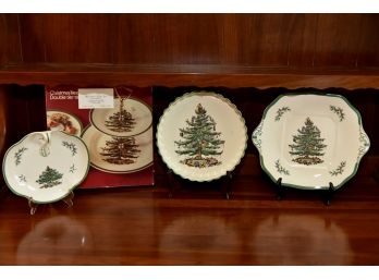 Spode Christmas Plate Grouping - Right Room