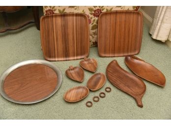 MCM Rosewood Serving Pieces
