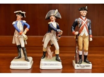 3 Vintage GOEBEL 1812 French Infantry And American  Soldiers By BOCHMANN