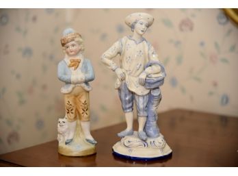 2 Victorian Porcelain Figurines