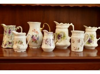 7 Larger Pictcher Creamer Grouping