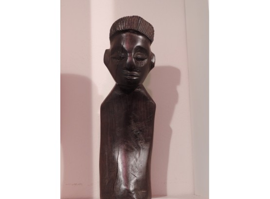 8' Hand Carved Wood Tribal  Statue