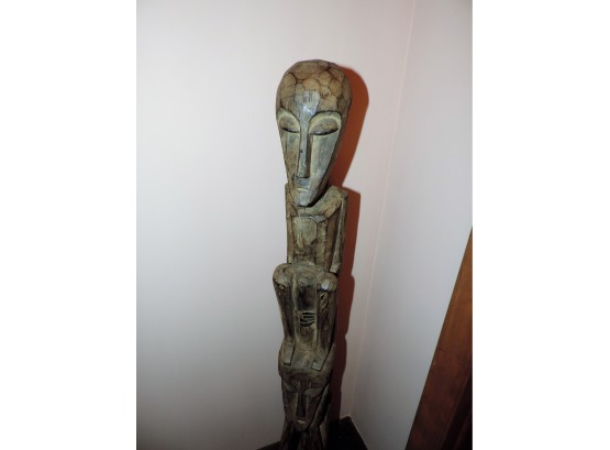 Hand Carved Wooden Totem Pole