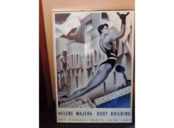 Framed 'Helene Majera Body Building' Poster