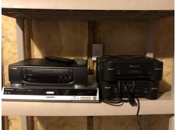 Panasonic DVD And VHS Lot