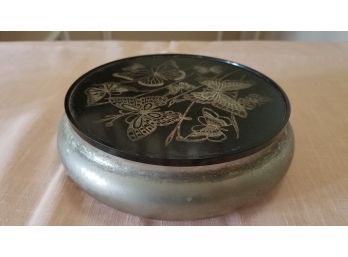Oneida Silverplate Covered Butterfly Dish