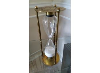 Vintage Large Nautical  Oversized Brass Hour Glass