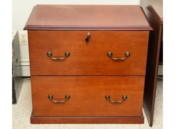 Cherry Stained Locking File Cabinet 30'x15'x26'