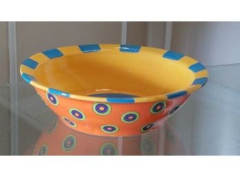 Brilliant Colored Ceramic Centerpiece Bowl