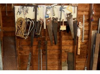 Assorted Tools On The Wall
