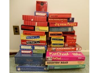 Vintage Puzzles And Board Games