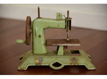 Vintage Mini Enamel Sewing Machine