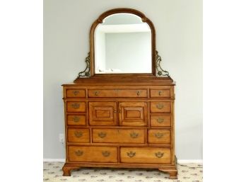 Drexel Heritage Royal Country Retreats Walnut Dresser With Mirror