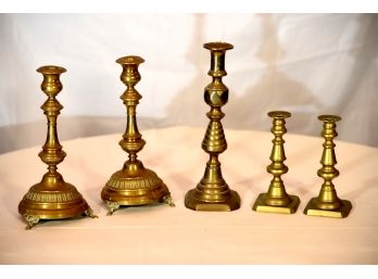 Hollow Brass Candle Holders