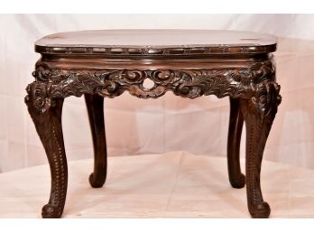 Chippendale Style Mahogany Carved Side Table 25'x18'x17'