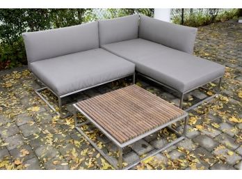 Gloster Sectional Seating Area With Teak Table- Retail $8000