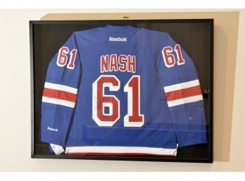 Signed Framed Nash Rangers Jersey