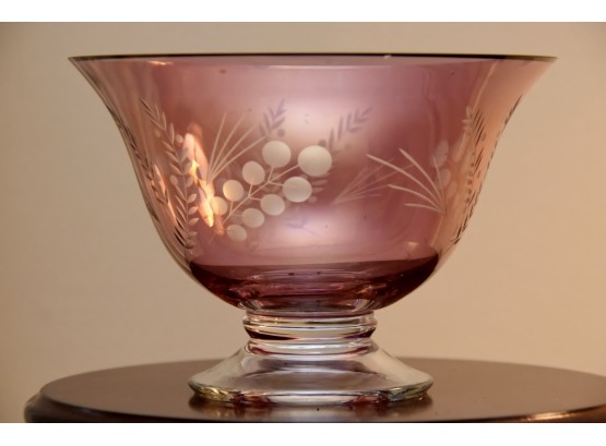 Lenox Cranberry Footed Bowl