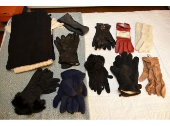 Assorted Gloves And Scarves
