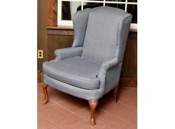 Blue Wing Back Side Chair
