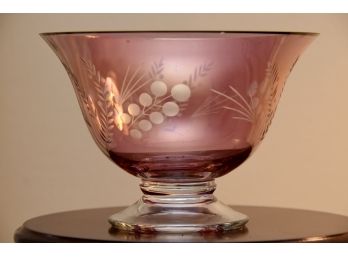 Lenox Cranberry Footed Bowl