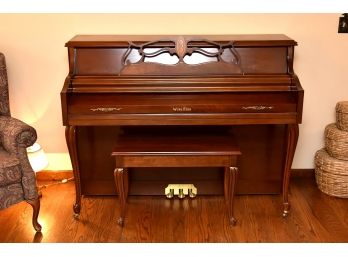 WURLITZER UPRIGHT PIANO Model 2476 With Bench- Excellent Condition