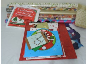 BRAND NEW Holiday Wrapping Paper And Gift Bags