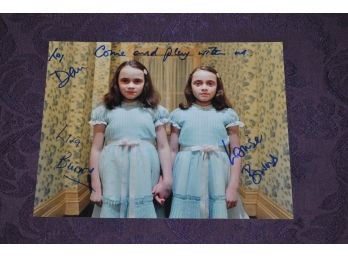 The Shining 'Grady Twins' Lisa And Louise Burns Autographed 8x10 Photo