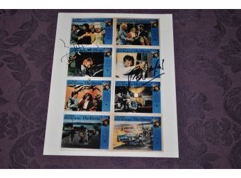 Rod Taylor And Tippi Hedren 'The Birds' Autographed 8x10 Photo Of 8 Lobby Cards With COA