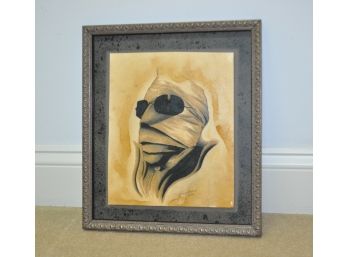 The Invisible Man Framed Painting Signed By Artist