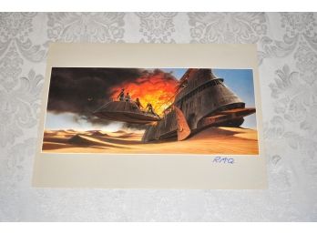Star Wars Concept Art  Signed By Artist  Ralph McQuarrie #2