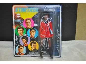 1974 SEALED Mego Star Trek Lt. Uhura Action Figure Signed By Nichelle Nichols