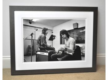 RARE Rolling Stones Mick Jagger And Keith Richards Exile On Main Street Recording Session Photograph By Jim Marshall #4/25