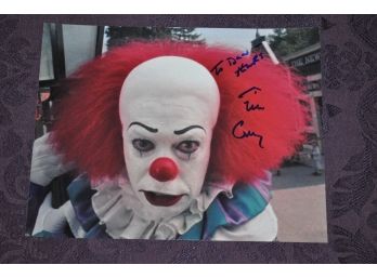 Tim Curry Pennywise 'IT' Autographed 8x10 Photo