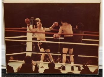 Boom Boom Mancini Getting Knocked Out 14 X 11