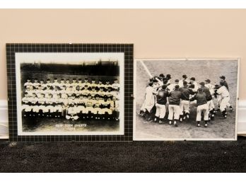 Pair Vintage NY Giants 12 X 10 Pictures