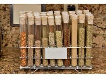 Dean & Deluca Spice Test Tubes With Rack