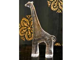 Kosta Boda Mid-Century Crystal Giraffe